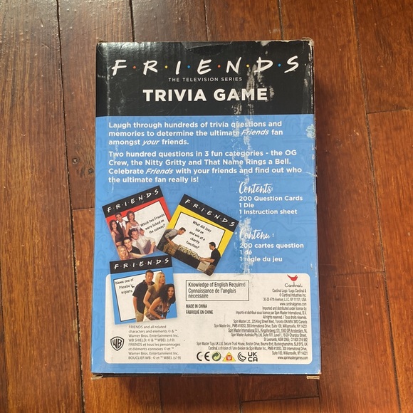 Cardinal Friends The Television Series Trivia Game - 2 Or More Players - Picture 5 of 5